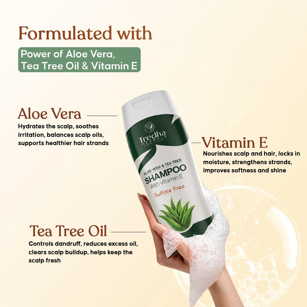 Tredha Aloevera & Tea Tree Shampoo