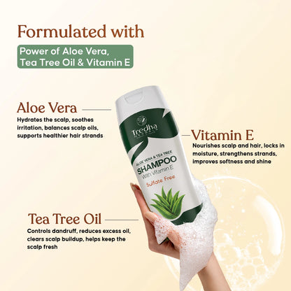 Tredha Aloevera & Tea Tree Shampoo