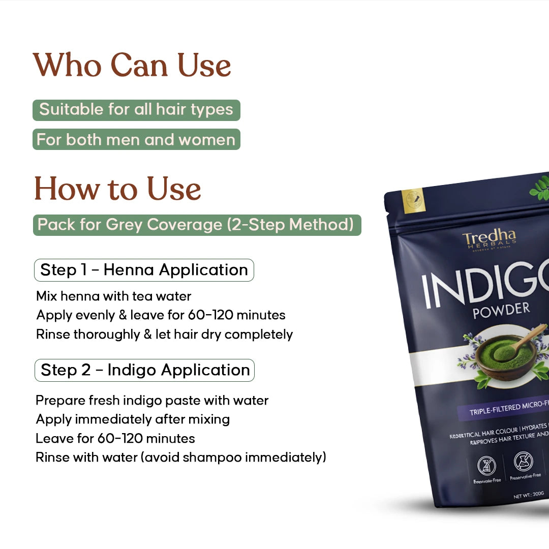 Tredha Natural Indigo Powder