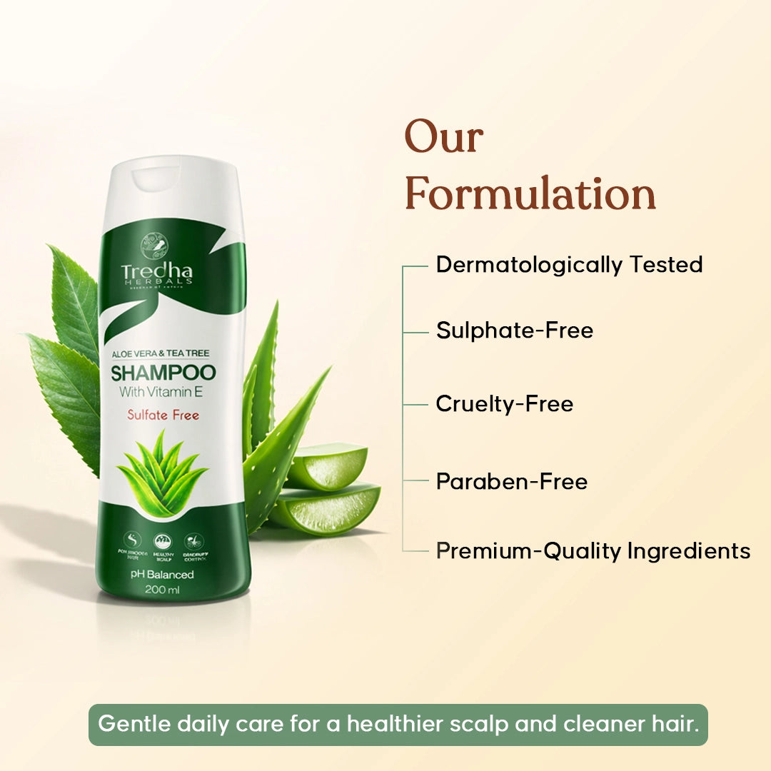 Tredha Aloevera & Tea Tree Shampoo